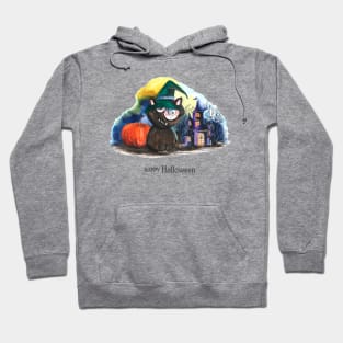 Cemetery Cat Halloween Hoodie